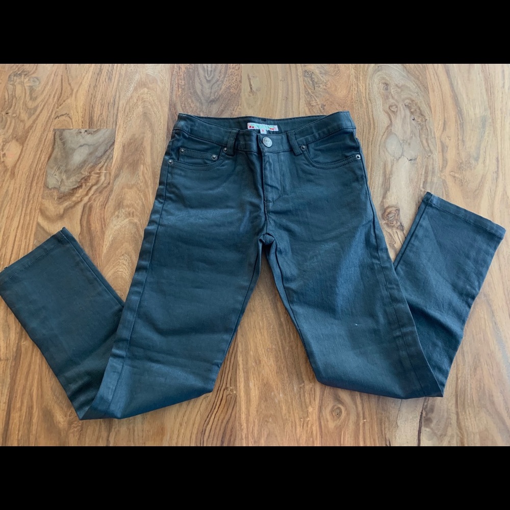 Bonpoint Girls Pleather Denim